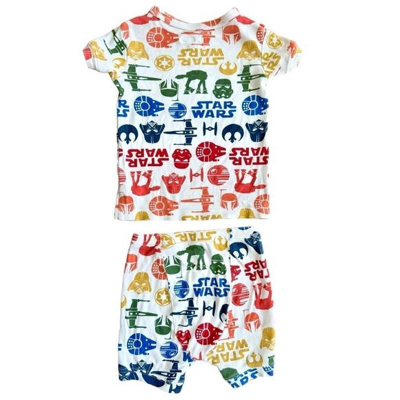 Baby Gap Kids Short Sleeve Colorful Star Wars Shortie Pajamas PJ Set. 2. 2T. - Picture 2 of 4